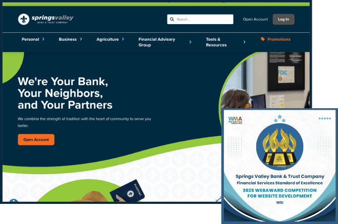 Springs Vally Bank Award